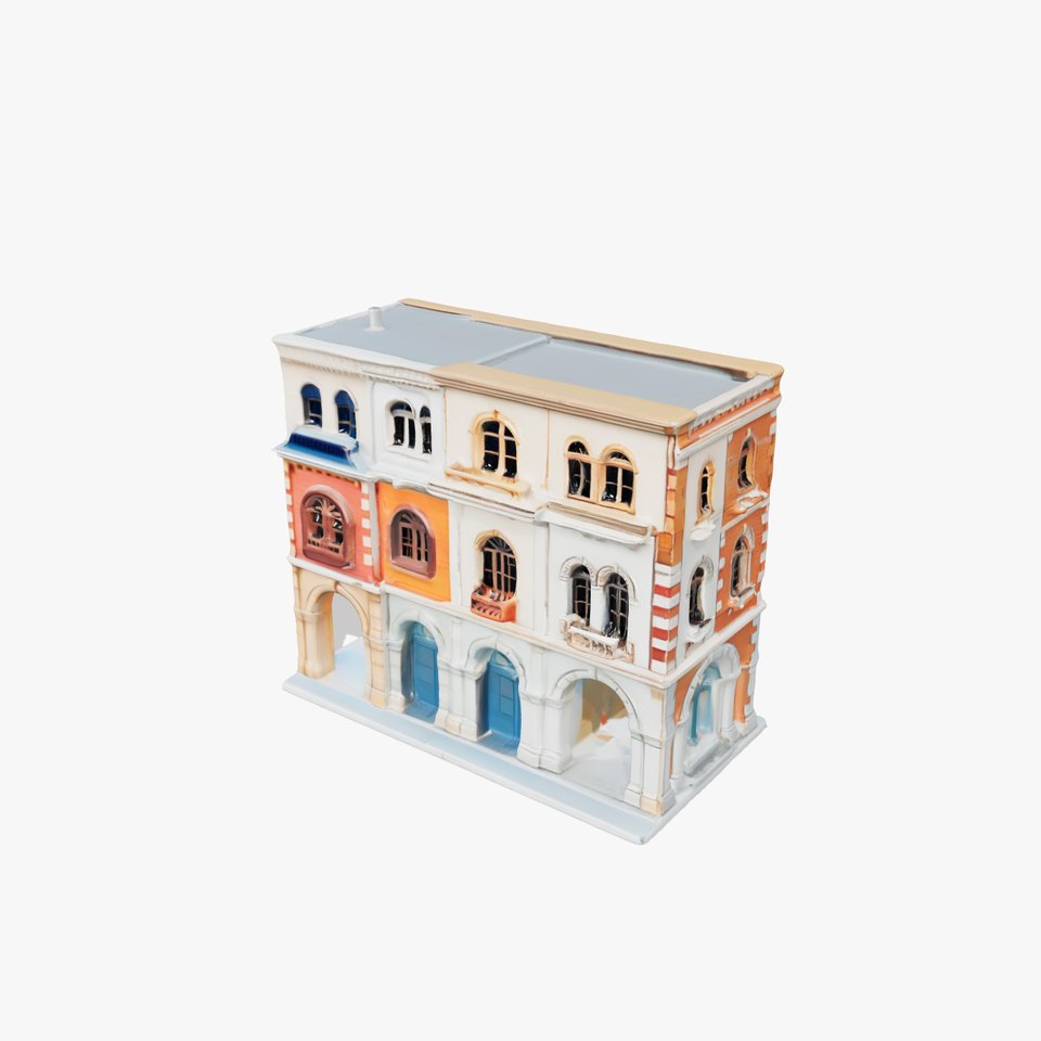 Elegant Townhouse Architecture model pack